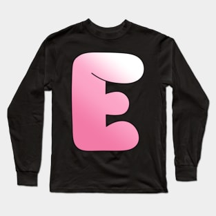 Pink Letter E Long Sleeve T-Shirt